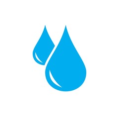 A drop icon symbol Flat vector illustration for graphic and web design.