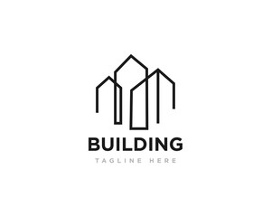 Building Construction Logo Design Vector