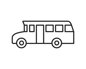 Bus icon symbol Flat vector illustration for graphic and web design.