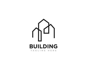 Building Construction Logo Design Vector