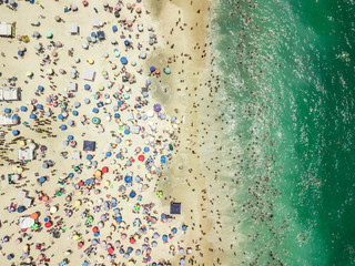 Fototapeta na wymiar Beautiful aerial photo of the beach.
