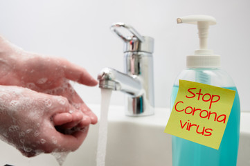 Washing hands with soap and water protects against coronavirus