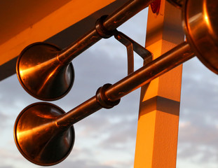 Ship's Horn on a River Boat