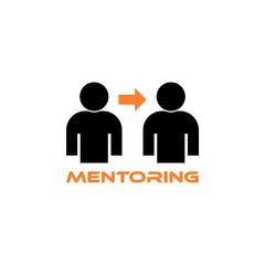 Mentoring concept icon. Simple element illustration