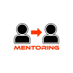 Mentoring concept icon. Simple element illustration