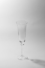 champagne glasses on a white background