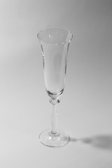 champagne glasses on a white background
