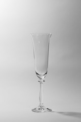 champagne glasses on a white background