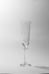 champagne glasses on a white background