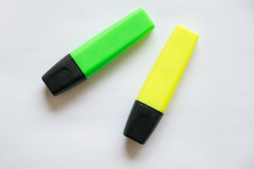 Highlighter in white background for notes and exams of the institute and university