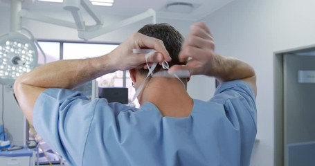 Medical professional working at a hospital