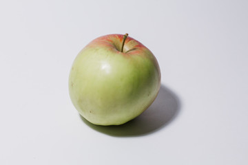 ripe apple on a white background