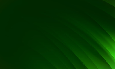 Abstract wave green black dark gradient geometric background.Curved lines graphic design.