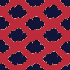 Gardinen Vector stormy sky background, seamless pattern with clouds © Vozduh