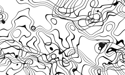 Black and white curve wave line abstract background.
