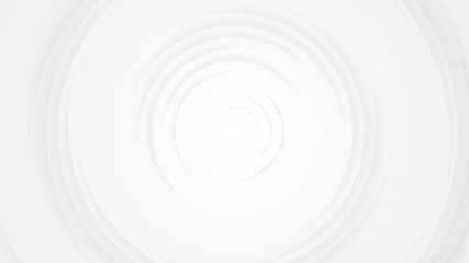White gray circles abstract background.3D illustration with paper cut style.