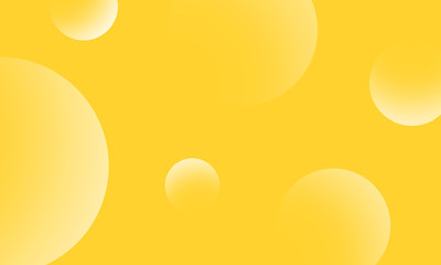 White circles gradient on yellow lemon abstract background. Modern graphic design element.