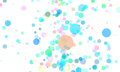 Abstract colored circles background.3D illustration. dots colorful.