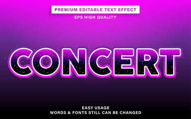 concert show text effect
