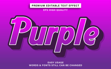 purple text style effect