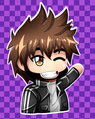 fun and Kawaii anime chibi character