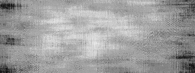 Halftone engraving grunge line art.