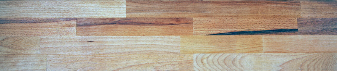 Long wood panorama, for banners, design and headers - in beautiful patterns of natural wooden grain.