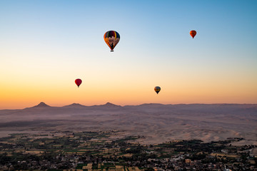Hot air baloons over egypt