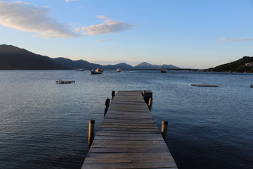 Fototapeta premium pier in the sunset
