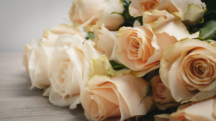 Bouquet Pastel pink roses background