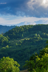 Fototapeta na wymiar Summer landscape in Apuseni mountains, Romania