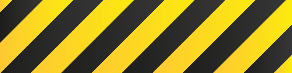 Illustration of yellow and black stripes.a symbol of dangerous and radioactive substances.The sample is widely used in industry.Vector Illustration - obrazy, fototapety, plakaty