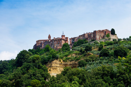 Summer landscape in Monteleone d'Orvieto, Umbria, Italy