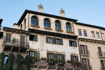 Fototapeta na wymiar Häuser in Italien Verona