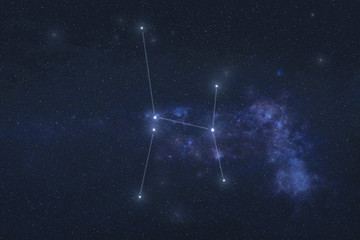 Ara Constellation in outer space. Altar constellation on night sky. Elements of this image were furnished by NASA  © ALEXANDR YURTCHENKO