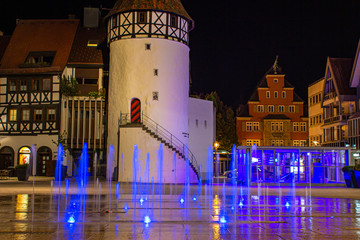 ALBSTADT/BW/GERMANY - September 25 2014: Square's Fountains