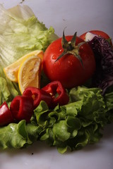 fresh vegetables in a basket