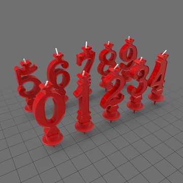 Number candles