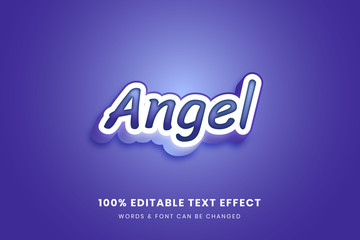 Angle 3d editable text effect