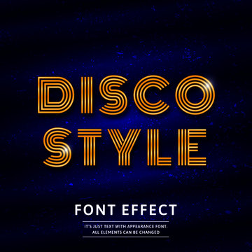Disco font effect