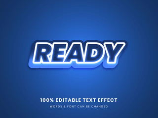 Ready 3d editable text effect