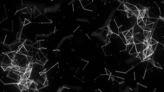 black and white network technology data