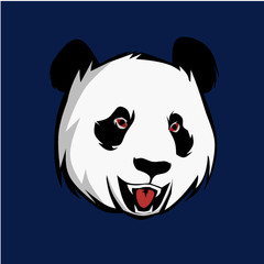 ilustrasi design mascot panda 