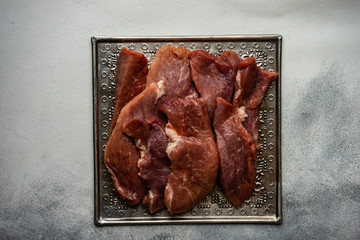 Raw fresh meat