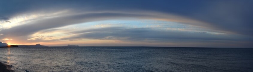 Panorama Abend bei Rethymnon, Kreta