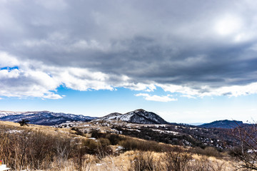 Famous Gombori pass in Georgia