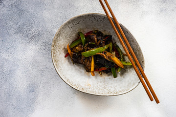 Fototapeta premium tasty asian vegetable dish