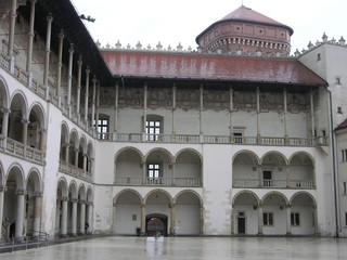 Fototapeta premium Krakow, Poland, Wawel Castle Courtyard