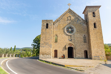 Fototapeta na wymiar San Salvatore church in Bolsena, province of Viterbo, Lazio, Italy