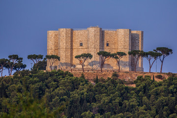 Castel del Monte on a hill in Andria in the Apulia region of southeast Italy